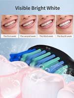 Proveedor de cepillos de dientes T5 Nuevo cepillo de dientes Cepillo de dientes electrónico recargable con 8 cerdas de nailon suave y estuche de viaje