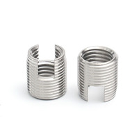 Zinc Plated Carbon Steel Locking Ensat Threaded Insert Bushing Stainless Steel 303 304 Slotted Self Tapping Thread Inserts