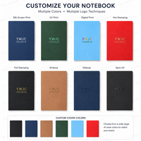 Carnet en papier kraft vintage avec logo personnalisé, A5 B5, reliure cousue, couverture souple, journal pour la promotion scolaire