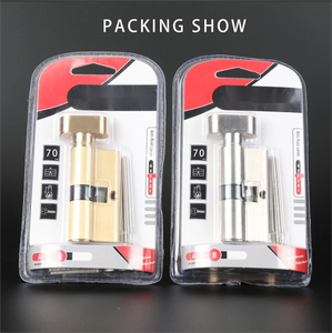 Cilindro de Cerradura de Puerta de Embutir de 70 mm <span class=keywords><strong>con</strong></span> <span class=keywords><strong>Llave</strong></span> Maestra, Cilindro de Latón <span class=keywords><strong>con</strong></span> Perilla Europea para Cerradura de Embutir - Product Image 5