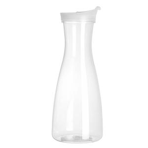 32OZ Clear BPA-Free Plastic <b>Pitcher</b> Round Base Juice Lid Water Iced Tea Beverage Cold Brew Mimosa Bar Business Use Made Vietnam - Product Image 1