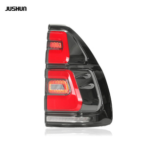 Jushun <b>Led</b> Tail <b>Lights</b> For 2003-2009 Toyota Prado Lc120 <b>Red</b> Smoked Black 12V Sequential Turn Signal - Product Image 2