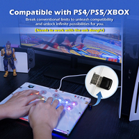 Controlador Duelpad Sin Palanca Tipo Hitbox para Juegos de Lucha de PS5, Mando Arcade, Joystick Pico GP2040-CE para PC/Xbox/PS4/Switch