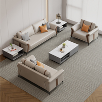 Ensemble Canapé de Direction pour Invités, Réception Modulaire et Moderne, Mobilier de Bureau Confortable et Inclinable pour Hôtels Exécutifs Européens