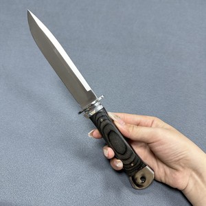 Nuovo Arrivo: Coltello a Lama Fissa in Acciaio 5cr13mov, Alta Durezza, per Campeggio, Autodifesa, Tattica da Campo, con Custodia in Pelle PU - Product Image 4