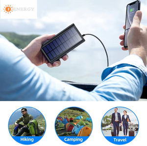 Banco de Energía Solar Portátil Inalámbrico de Carga Rápida, Resistente al Agua, para Exteriores, con Marca Personalizada, 20000 mAh, Micro USB, Luz SOS - Product Image 2