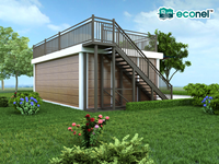 Maison conteneur mini pliable UPS à faible coût, entrepôt préfabriqué, design ferme, résistant aux tremblements de terre et au vent, installation thermique