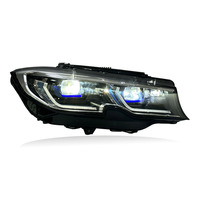 Feux avant laser SJC Auto Accessories pour BMW Série 3 G20 G28 2019-2022, double feux de jour, feux jaunes et blancs, support AFS