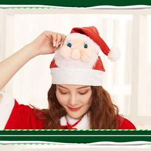 Chapeau <span class=keywords><strong>de</strong></span> Père Noël SOLPOP en feutre pour adulte, personnalisable avec logo, en 3D, avec fourrure moelleuse, décoration <span class=keywords><strong>de</strong></span> Noël festive - Product Image 4
