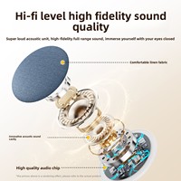 Nouveau Haut-parleur d'oreiller sans fil à piles pour la maison, le dortoir, la musique, le bruit blanc pour le sommeil, mini compact, sortie 5W, avec minuterie et lecteur de carte