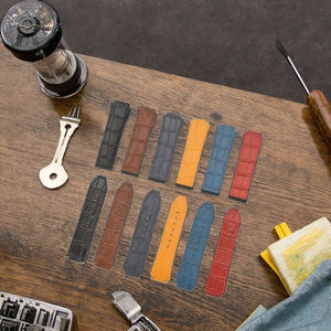 Genuine Leather Breathable <b>Watch</b> Band for Strap Cowhide 25x19mm Men's Luxury <b>Watch</b> Wristband Accepted Custom Logo/ Size & Length - Product Image 3