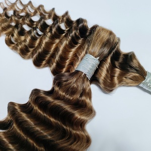 Wholesale Cheap Loose <strong>Deep</strong> <strong>Wave</strong> Bulk Human Hair for Braiding No Weft Hair Bundles for Boho Braids 100% Virgin Hair <strong>Extensions</strong> - Product Image 5