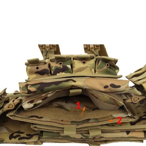 Chaleco Táctico de Entrenamiento de Caza, Chaleco Táctico MOLLE, Chaleco Portaplacas de Camuflaje, Equipo Táctico Ajustable para Entrenamiento - Product Image 4