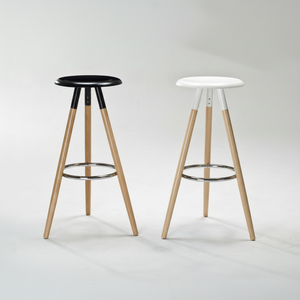 เก้าอี้บาร์ไม้อัดทรงกลมแบบทันสมัยสำหรับห้องครัวโรงแรมห้องนั่งเล่นโรงเรียนห้องนอนใช้ในเชิงพาณิชย์ - Product Image 1