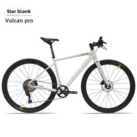 Vélo de route tout-terrain HULDABIKE Huluda Fire God 700C en alliage d'aluminium, 10 vitesses, fourche rigide en fibre de carbone, freins à double disque