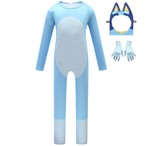 <span class=keywords><strong>Disfraz</strong></span> de Fiesta de Cumpleaños, Halloween, Juego, para Niños, Mono Azul de Bingo, Body Ajustado, Cosplay, Disfraces de Personajes de Anime para Niños - Product Image 2