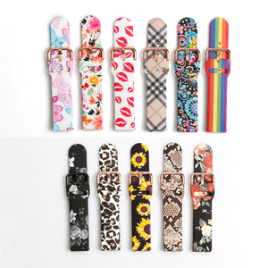 Bracelet de <span class=keywords><strong>montre</strong></span> de luxe en silicone personnalisé 20mm 22mm Impressions universelles pour Smartwatch Sport respirant pour hommes - Product Image 1