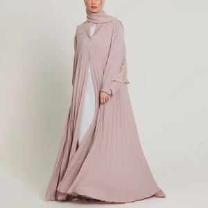 पारंपरिक मुस्लिम महिलाओं की खुली मैक्सी अबाया प्रथा को मामूली महिलाओं के लिए गिरवी रखकर तैयार किया गया है - Product Image 3