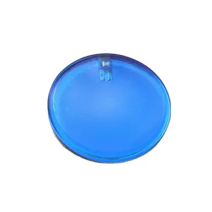 Multicolor LED Light Up Frosted Circle Buton Badge with Safety Pin