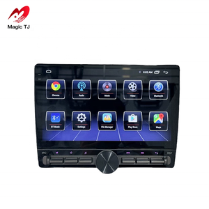 Núm đơn 2 DIN 10 inch IPS QLED màn hình cảm ứng <span class=keywords><strong>Android</strong></span> Car đài phát thanh GPS navigation Auto GPS khuếch đại TV hỗ trợ phổ phù hợp - Product Image 2