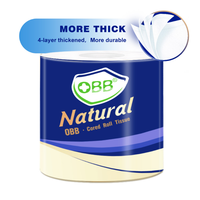 Vente en gros de papier toilette dissolvant à l'eau écologique à 3 plis, rouleaux de papier hygiénique, lot de 6 de 18 rouleaux familiaux