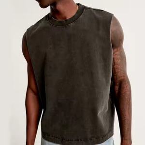 Camiseta sin Mangas Personalizada Estilo Vintage para Hombre, Ropa Urbana, Tallas Grandes, Chalecos de Moda para Hombre, Camisetas Deportivas sin Mangas para Hombre - Product Image 3