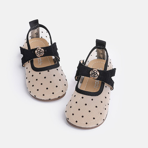 Meisjes Mary Jane dansschoenen met stippen, lente/herfst 2026, ademend, antislip rubberen zool, elastische band sluiting - Product Image 3