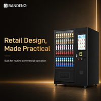 BANDENG 6610Pro 22T - Máquina Expendedora de Bebidas y Snacks con Elevador Desmontable y Alimentación AC220V con 50Hz o 60Hz
