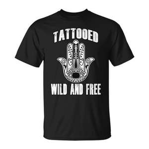Tattooed Wild And Free Tattooed <b>Colour</b> Rockabilly T-<b>Shirt</b> - Product Image 1