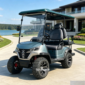 Voiture de golf électrique 2 places ZOWN à bas prix, batterie lithium 48V, contrôleur, certification CE, design créatif, acier Q235B, 90 km d'autonomie - Product Image 1