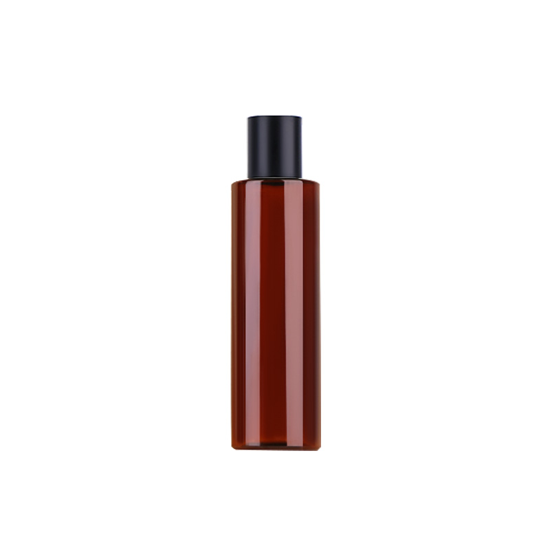 Amber bottle with black cover