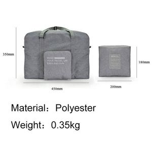 Sac de voyage pliable léger et grande capacité avec logo personnalisé, imperméable, sac de sport pliable - Product Image 2