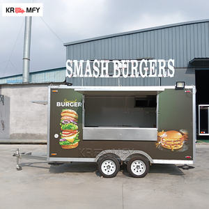 Kiosque à frites, chariots à café, remorques bar mobiles, remorques de concession pour hot-dogs et restauration rapide, en fibre de verre et aluminium, remorquables - Product Image 3