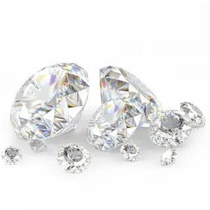 Wholesale Melee Size Round Cut D color VVS Clarity White Loose Moissanite Stones With Fashion Jewelry