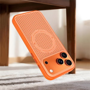 Nueva Funda Magnética Protectora de Alta Calidad para <span class=keywords><strong>Apple</strong></span> <span class=keywords><strong>iPhone</strong></span> 17 Pro Max/16/15, Diseño de Panal de Abeja, Disipación de Calor, Anti-Caídas - Product Image 6