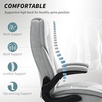 ODM ODM Chaise de bureau en tissu Chaise d'ordinateur Chaise de bureau à dossier haut Chaise de bureau exécutive avec roues pivotantes pour bureau à domicile