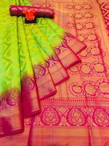Saris en soie artisanaux pour occasions spéciales, mariages, design moderne, vente en gros, ethniques - Product Image 6