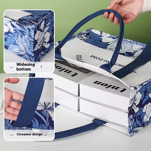 Custom Logo Recyclable Canvas Eco-Friendly Foldable Tote Bag Medium High Sensitivity Corporate Advertising Holiday Gift Modern - Product Image 2