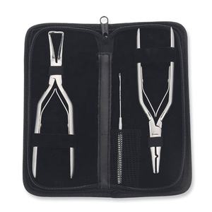 Workpro — KIT de pinces d'extension de cheveux professionnelles, 3 pièces, avec aiguille pour crochet - Product Image 1