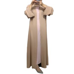 Recién llegado, cárdigan de talla grande con cuentas largas para mujer, bata informal de primavera Jalabiya <span class=keywords><strong>Cabaya</strong></span> para mujeres árabes musulmanas en Dubái, Oriente Medio - Product Image 2