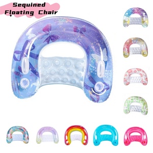 369 JW-CQ14 Canapé flottant <span class=keywords><strong>gonflable</strong></span> en PVC avec dossier en maille pour adulte, pour 1 personne, pour la dérive et la piscine - Product Image 5