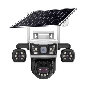 Caméra CCTV solaire V380 avec rotation à 355 degrés, inclinaison à 90 degrés, stockage cloud et interphone vocal pour la sécurité domestique - Product Image 2