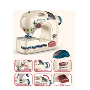 Ensemble d'appareils électroménagers à piles pour filles, jouet de simulation de machine à coudre avec lumière pour jeu d'imitation - Product Image 4