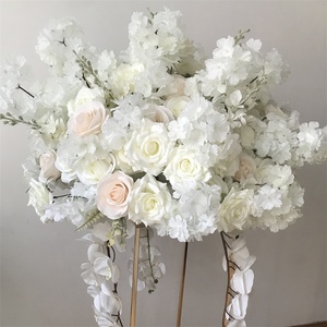 <span class=keywords><strong>YR</strong></span> 2101 sfera di fiori artificiali floreali rosa per la decorazione di nozze, centrotavola di fiori di ciliegio per la tavola di nozze - Product Image 5