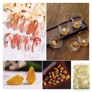 Nueva llegada hecho a mano 1 gramo/bolsa de copos de Metal falso oro plata Cooper para Festival regalo pintura campana artesanía muebles de pared - Product Image 6