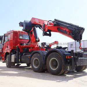 סין חדש Shacman טרקטור ראש משאית עם מנוף Palfinger 20Ton 25Ton 30Ton הידראולי Knuckle ום מנוף על מכירה - Product Image 1
