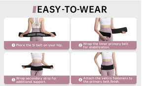 Ceinture abdominale amincissante post-partum respirante pour femmes enceintes, ceinture de correction sacro-iliaque et pelvienne pour femmes - Product Image 6