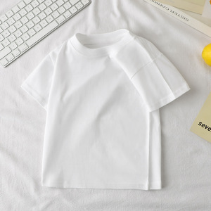 T-shirt Estiva in Cotone a Maniche Corte per Bambini e Bambine, <span class=keywords><strong>Maglietta</strong></span> Traspirante alla Moda con Stampa Pubblicitaria - Product Image 3