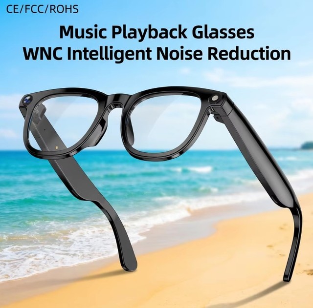 Seamless CY01 Music Playback WNC Intelligent Noise Reduction Call Smart Glasses 2K Camera WiFi Audio Wearable