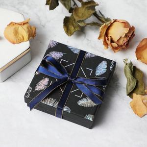 Caja de joyería para collar del horóscopo del zodiaco, conjunto de joyería de lujo negro, embalaje con cinta - Product Image 4